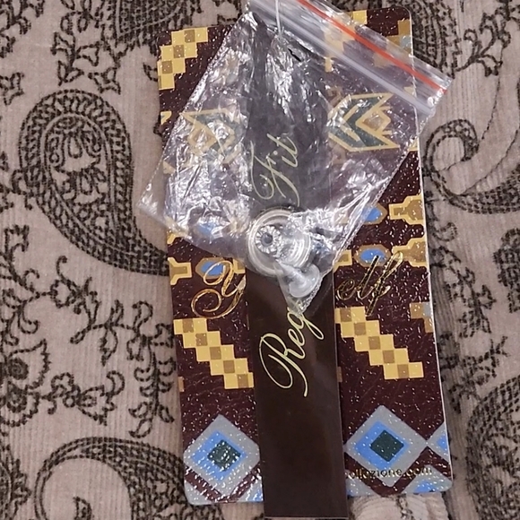 Boho Corduroy Paisley Print Plus Size Jeans - Picture 6 of 6